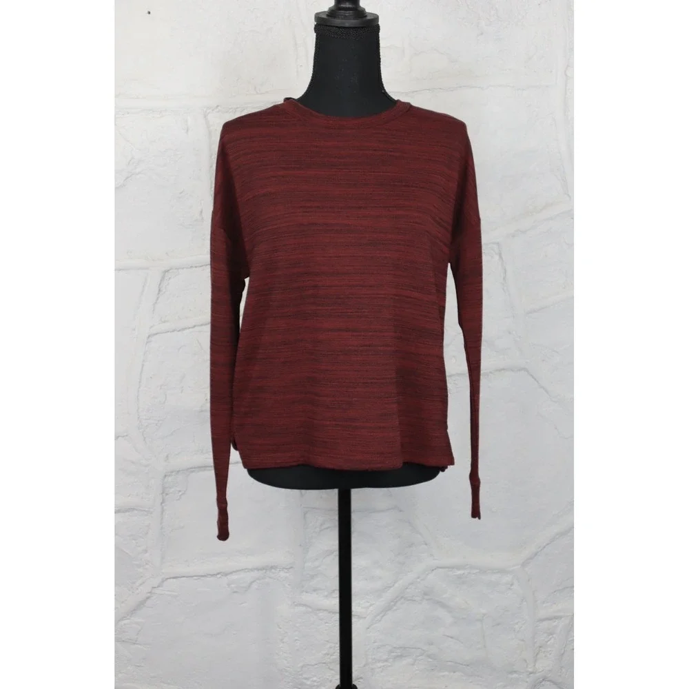 Alfani‎ French Terry Pajama Shirt - Garnet Stone - Size XS